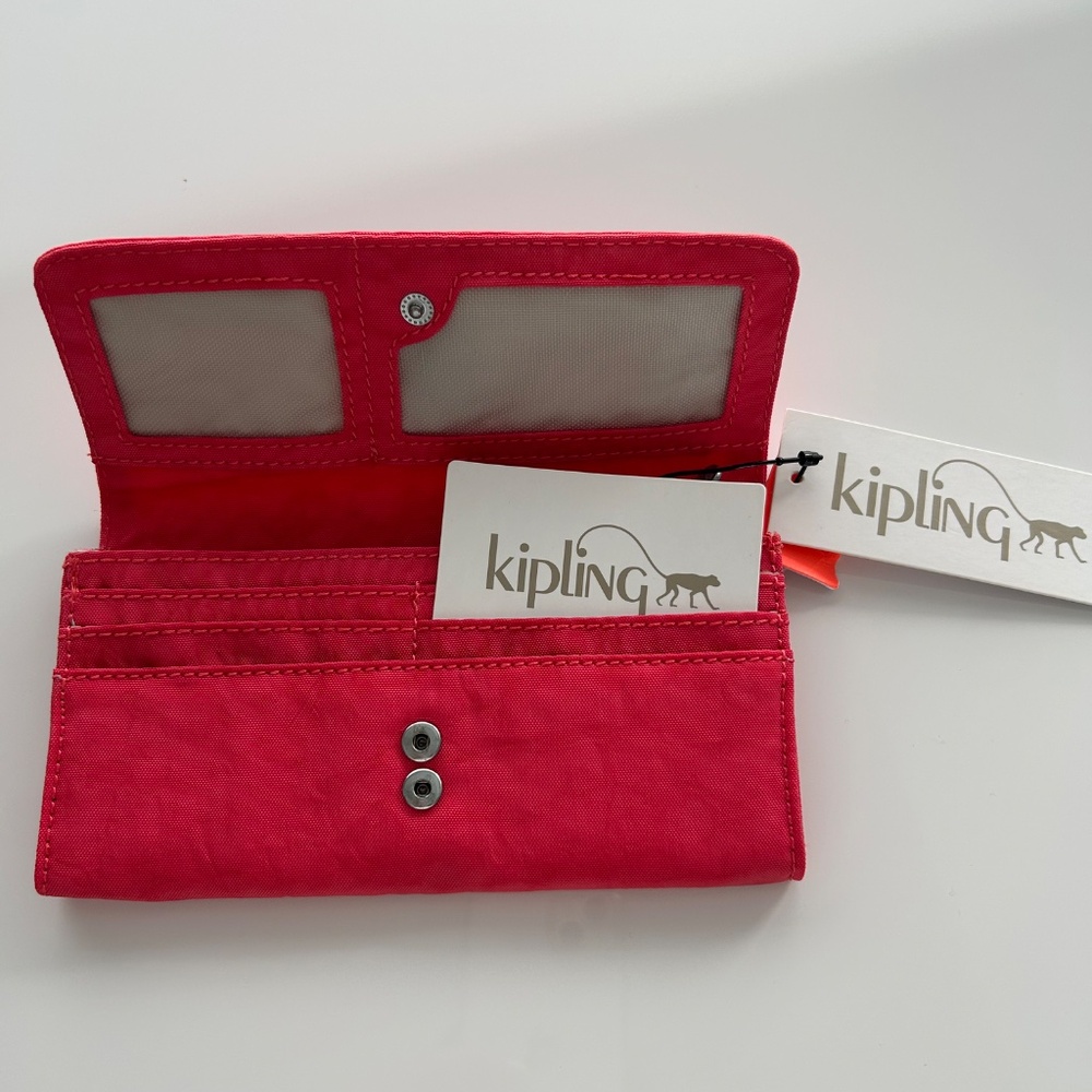Kipling pink wallet brand new with tags - Picture 2 of 5
